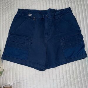 Blue Cargo Shorts with Classic Design